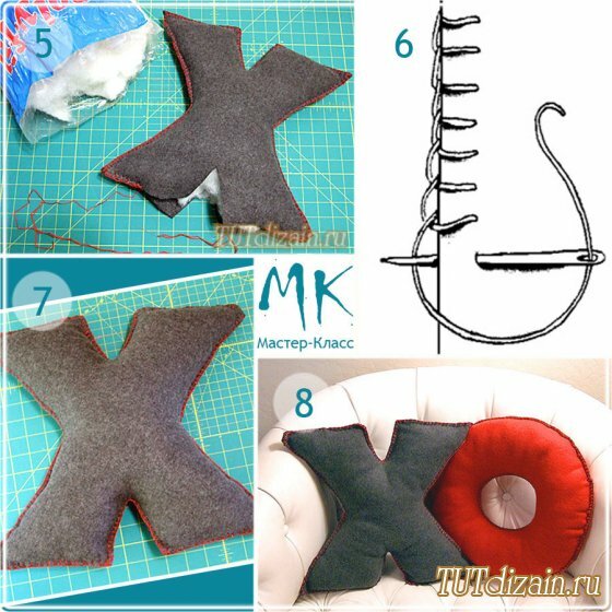 Подушки в форме букв своими руками Подушки в форме букв своими руками